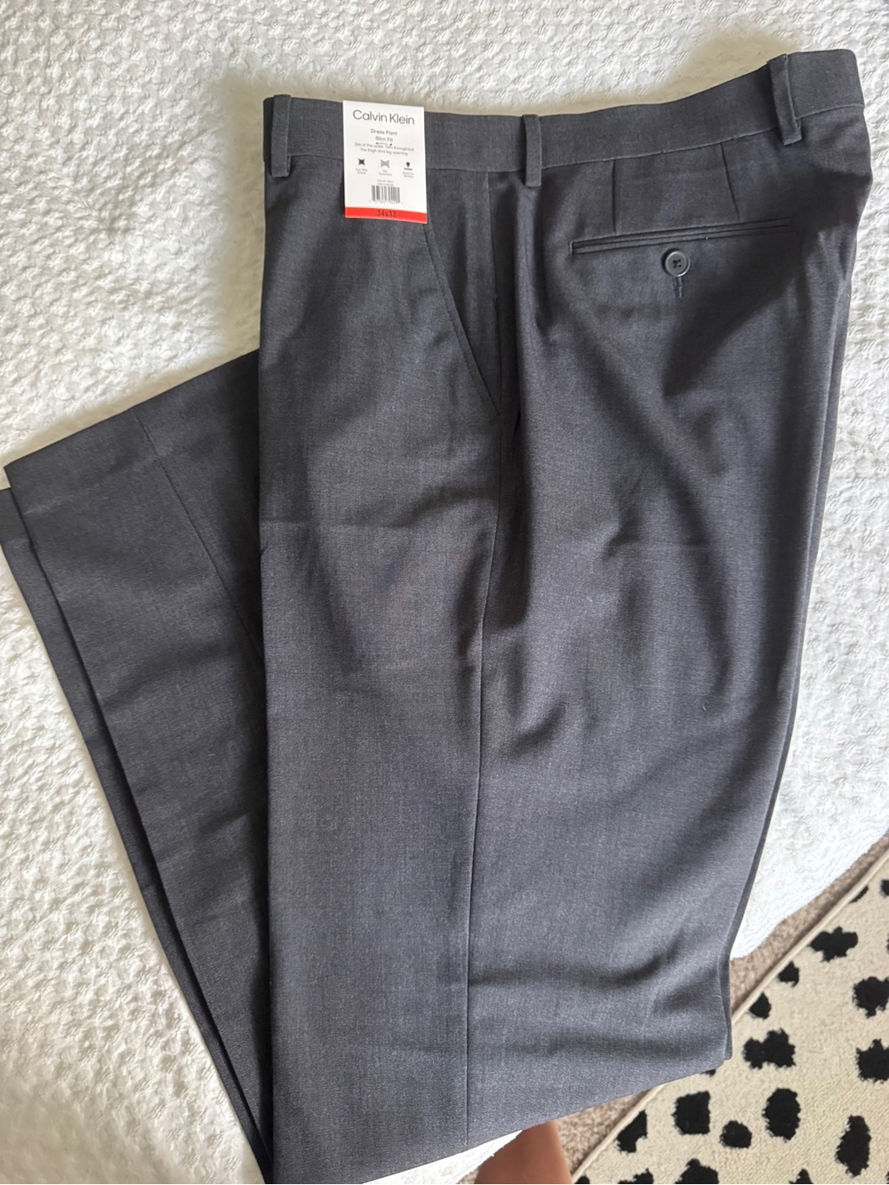 NWT Calvin Klein men’s slim fit dress pants- 34x32